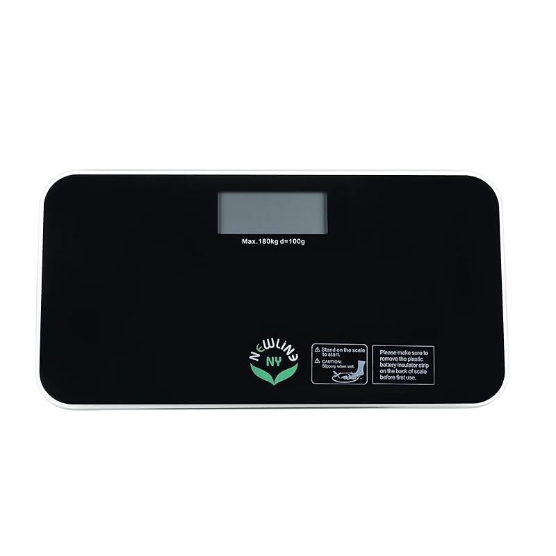 

NewlineNY Step-on Mini Travel Bathroom Scale, Cool Black (Black) [product]