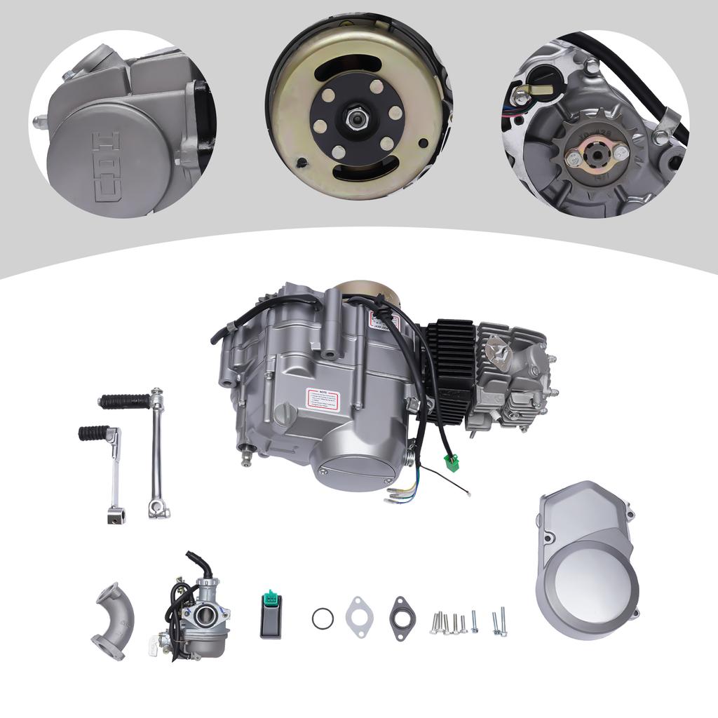 125cc 4-Stroke Motor Engine with High-Performance Carburetor and Large Fuel Tank for Long-Lasting Power