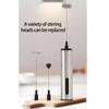 Wireless Rechargeable Electric Milk Frother 3 Speed Handheld Foam Maker Mixer for Latte Cappuccino Hot Chocolate