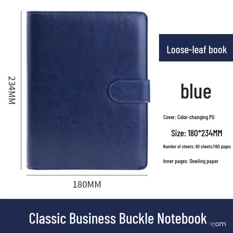 A5B5 Loose-Leaf Notebook: Versatile Multi-Functional Meeting & Business Notepad; Customizable with Logo.
