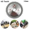 1pc 4/4.5 Inch 115mm 40 Teeth Alloy Circular Sawing Blade Cutting Wood 40 Teeth For Angle Grinder Wood Plastic Power Tools Parts