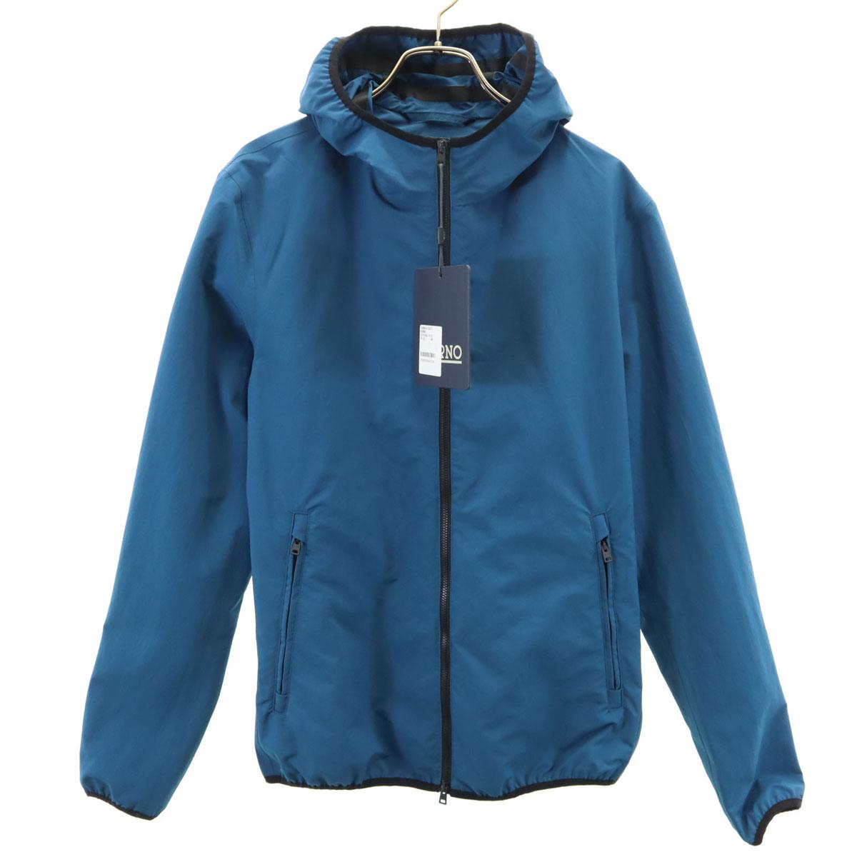 

Herno Long sleeve Water Repellent Yacht Parker 46 Blue navy blue Men s Used