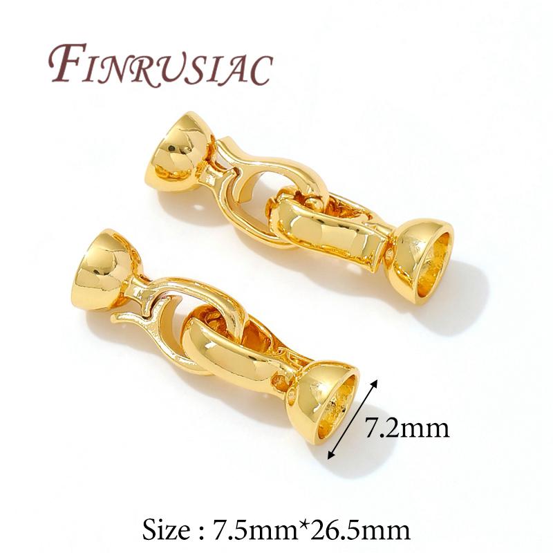 18K Gold Plated Brass Pearl Clasps Findings Connectors For Jewelry Fasteners For Bracelets Accessories Making,Clasp For Jewelry
