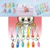 Colorful Cartoon Pvc Sheep Keychain Adorable Soft Keyring For Bags And Cars