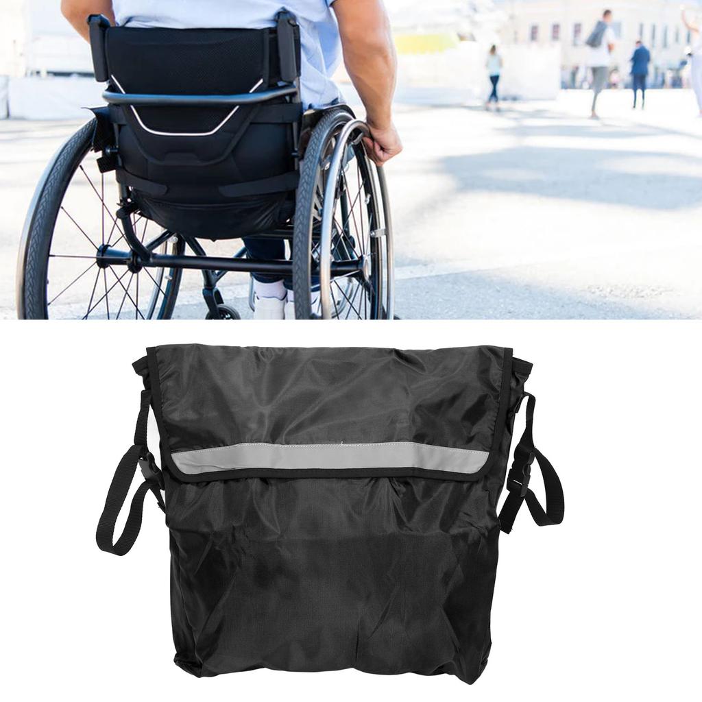 Wheelchair Bag   Shoulder Strap Waterproof Large Capacity Storage Wheelchair Carry Pack for Outdoor