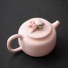Pink Mud Xishi Teapot Kung Fu Tea Set Single Household Hand-pinched Flower Large Ceramic Girl Tea Single Pot