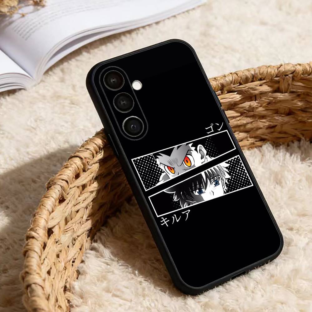Gon & Killua Hunter X Hunter Phone Case For Samsung Galaxy A13,21s,22,31,32,52,53,71,72,73,Soft Black Cover