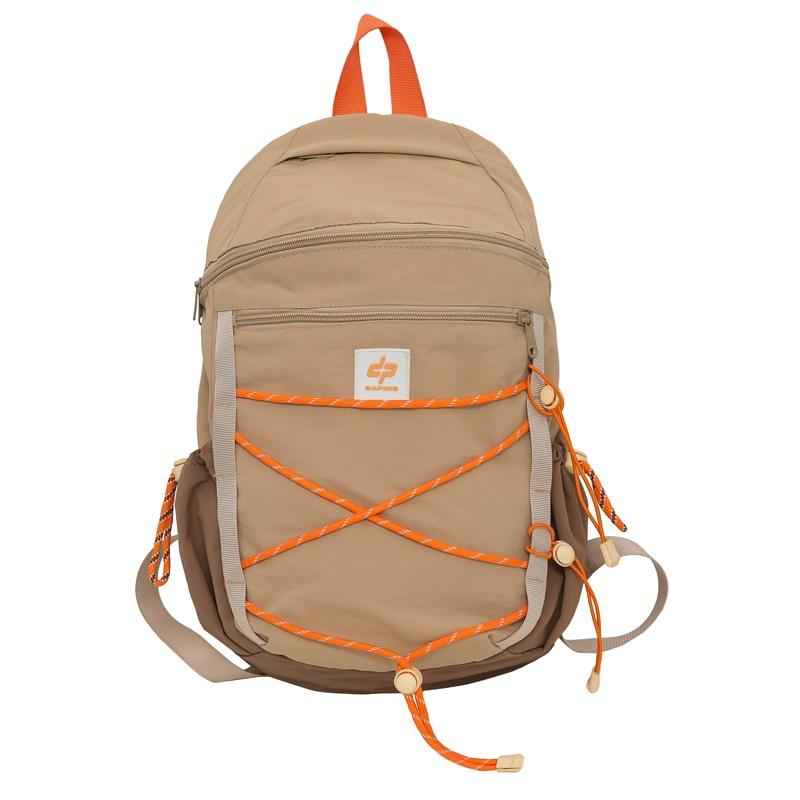 Japanese fashion workwear color-blocking outdoor sports backpack new junior high school and high school student schoolbag