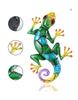 3D Lizard Metal Wall Decor Decorative Lizard Hanging Sculpture Decorations Home Door Wall Gecko Wall Decor Metal Gecko Walls Art