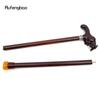 Brown Cow Bullfight Wooden Fashion Walking Stick Decorative Cospaly Cane Halloween Wood Mace Crutch  Wand Crosier 92cm