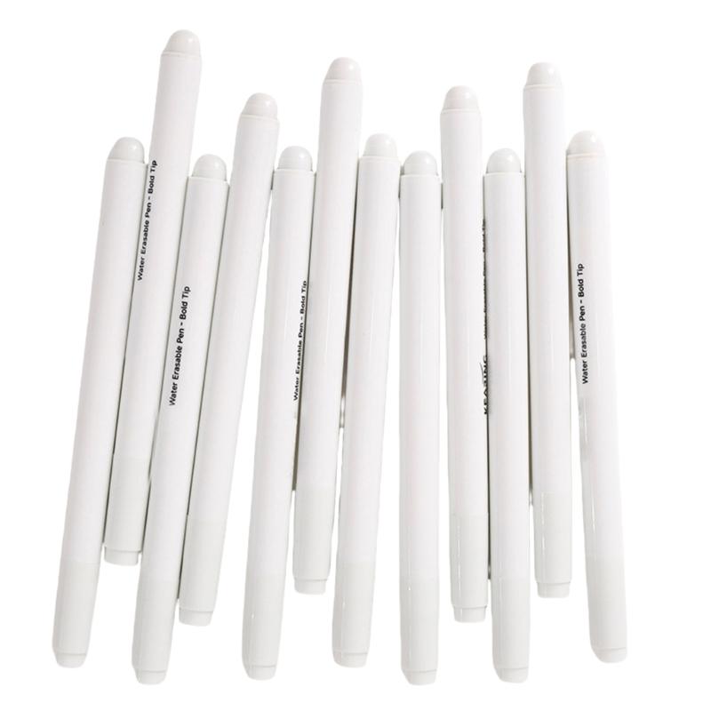 12 Pcs Washable Fabric Markers Erasable Sewing Markers Water Soluble Pen Fabric Marking Pen Sewing Supplies for Quilting