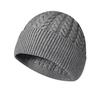 Winter Knitted Thickened Warm Cable-Knit Beanie for Women - Face-Slimming Wool Hat with Ear Flaps Cold-Weather Beanie - Casual Pullover Hat for Men