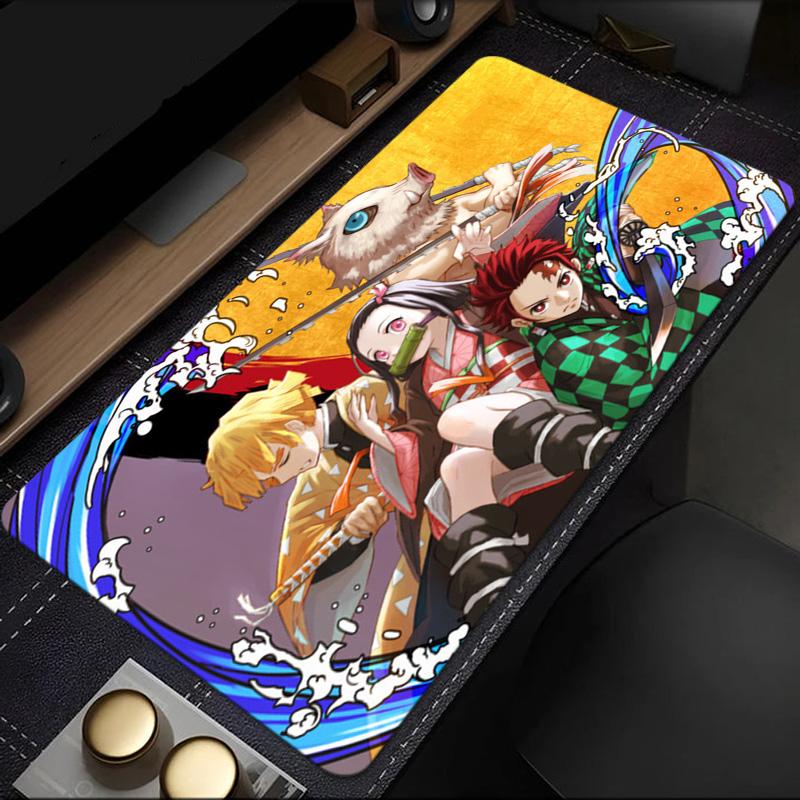 Demon Anime Group Mouse Pad, Rubber Base, Mouse Pad for Gamers and Office Use, Gaming Desk , Easy To Clean Mat Christmas fan gifts