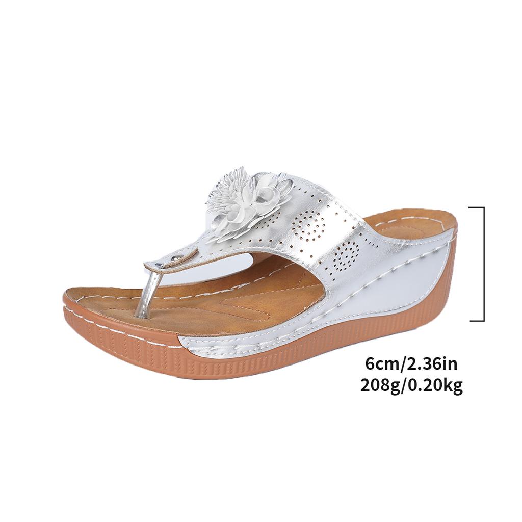 Fashion Party Slippers Woman Female Footwear Summer Sandals Women Shoes Non-Slip Walking Shoes Slip on Shoes Woman Wedge Women's Sandals