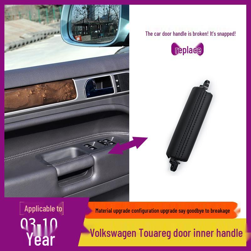 Volkswagen Touareg Black Front Left Driver's Door Handle with Inner Buckle