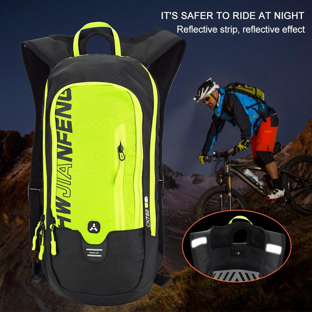 HWJIANFENG Cycling Backpack Bicycle Water Bag Mountain Bike Pouch for Climbing Hiking Green