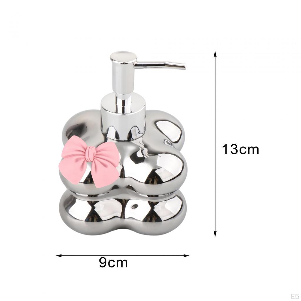 Ceramic Hand Soap Dispenser Lotion Modern 370ml Liquid Dispenser, Shower Gel for