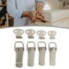 4PCS Latches 7.2*2.7cm Cold Rolled Steel High Quality Silver