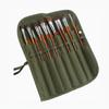 16/22 Slots Roll Up Painting Brushes Canvas Storage Bag Watercolour Calligraphy Brushes Storage Bag Pen Bag