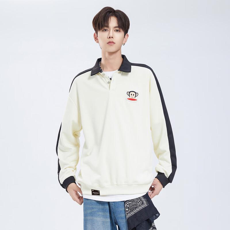 Paul Frank Men s Raglan Sleeve Polo Sweatshirt L бежевый