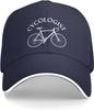 Boné de Basebol Cycologist Design de Bicicleta Poliéster Ajustável Chapéu Esportivo para Exterior para Adultos Unisex