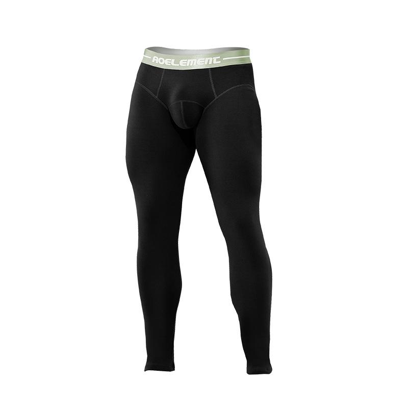 Herren Einteilige Dicke Fleecehose - Warme Winter/Herbst Baumwoll-Leggings