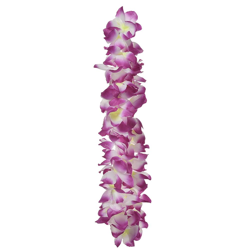 Hawaiian Leis Simulated Silk Flower Leis Dance Party Fancy Dress Garland 8 Color