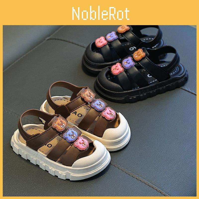 Cartoon Paradise Kids Open Toe Sandals With Pvc Material Non Slip Sole For Active Summer Wear