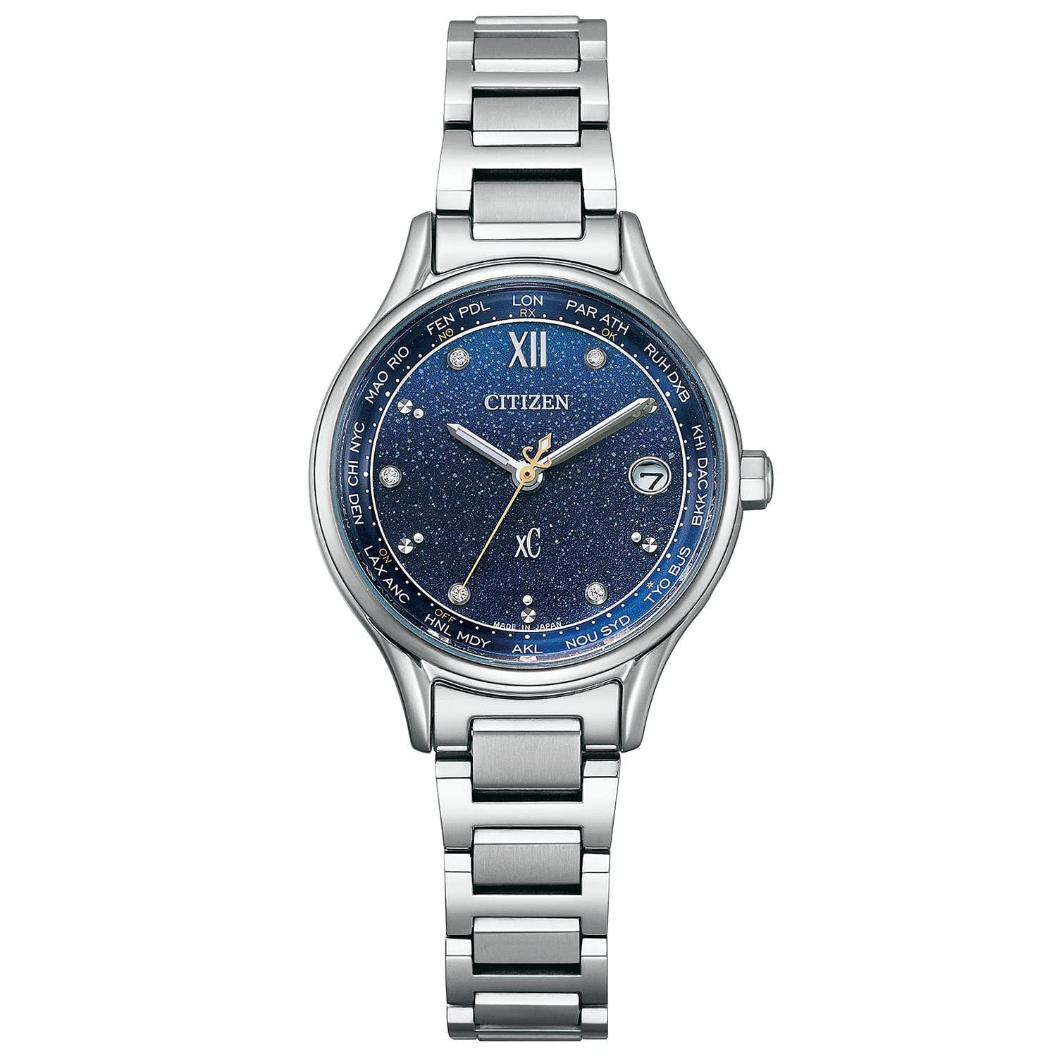

[Citizen] Радіогодинник Cross Sea Eco-Drive Водонепроникна обмежена пара Синій Синій EC1160-62L Жіночий Срібний