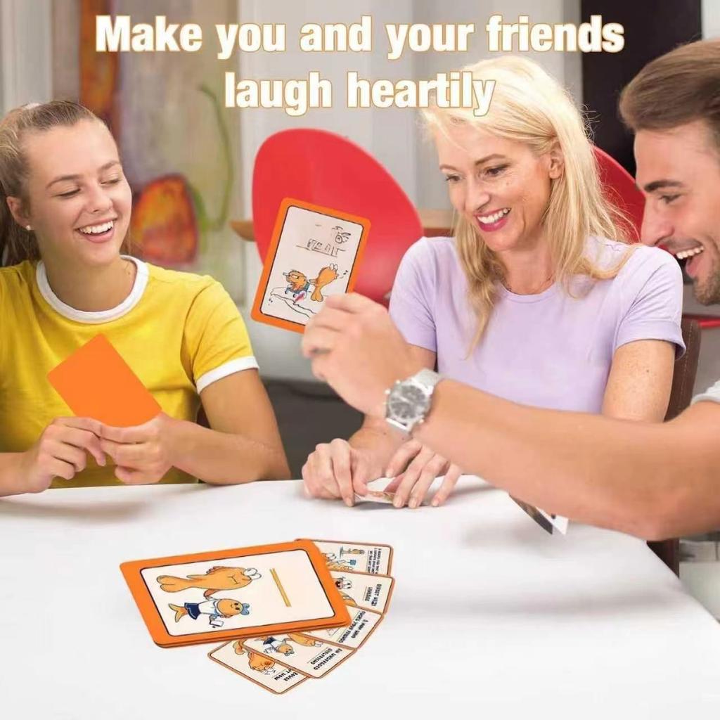 Fun Fish Card Solitaire Adult Party Table Game Two Or More Players Prank Party Interaction Family, Friends, Colleagues, Relax