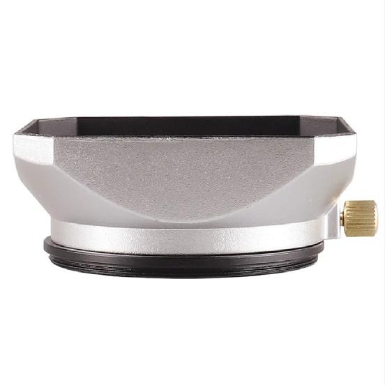 Camera Vintage Style Square Lens Hood Shade Metal Interface Mask Silver Black Light Shield Cover 37 39 40.5 43 46 49 52 55 58mm