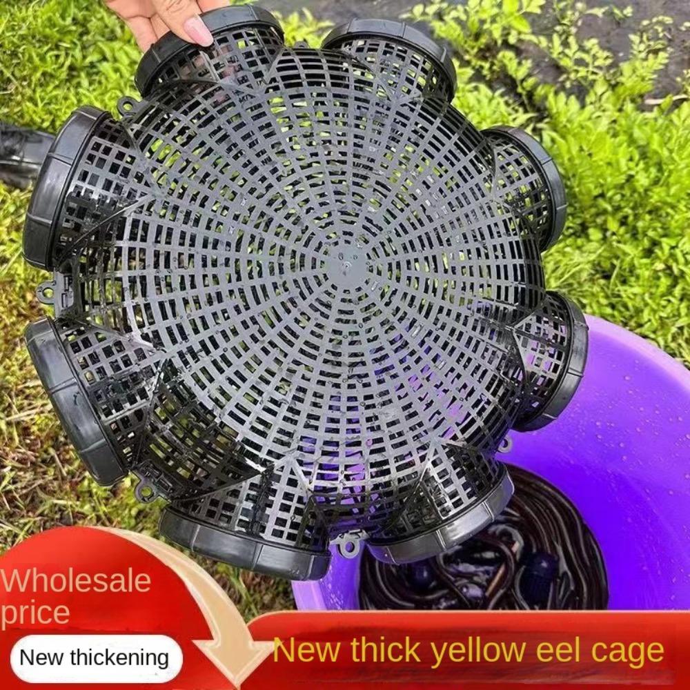 Black Fish Net Cage Fishnet Finless Eel Cage 2024 Fishing Pot