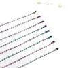Colorful Iridescent Glass Bead Chain for Plush Toys and DIY Jewelry Accessories