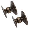 2Pcs Candle Holders Iron Pillar Retro Simplistic Sturdy Durable Candle Pedestal for Wedding Party