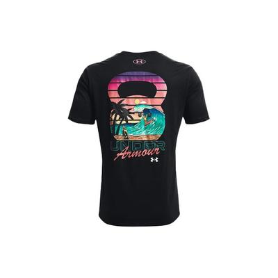 Logo Cartoon Print Sports T-Shirt Men Tops Black 1366451-001