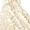 COS Petal Pleated Zipper Closure Polyester Tote Shoulder Bag Medium Women Bags Ivory 1269101002