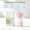 Mini Handheld Fan USB Rechargeable Foldable Pocket Cooling Fan 3 Speed Adjustable Silent Portable Fan for Travel Outdoor Student