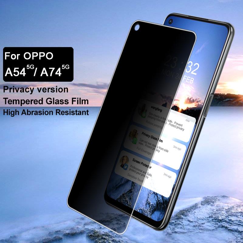 

IMAK для Oppo A74 5G/A54 5G/4G 9H Захисна плівка для екрана проти шпигунства та підглядання, Небиткий, Без бульбашок Type A