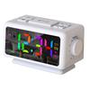 Radio Alarm Clock Perpetual Calendar Multifunctional 12/24H Snooze Function for Office Home Bedroom Learning Deep Sleepers
