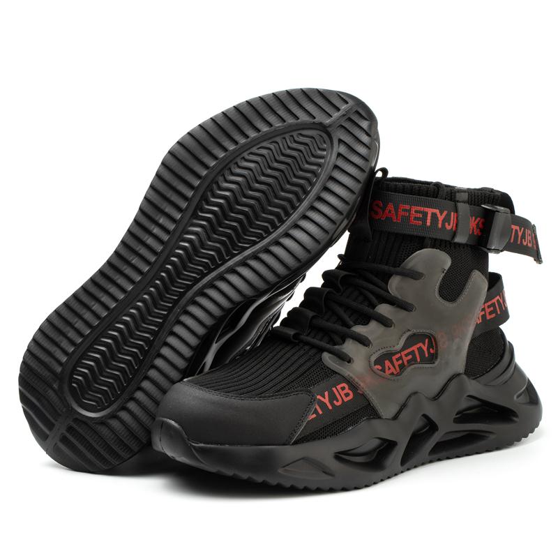 Breathable Work Safety Shoes,Labor Shoes With Steel Toe Smash-Proof,Men  Lightweight Working Shoes Non-Slipsafety Boots