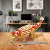 Kawada Nano Block Dinosaur DX Ankylosaurus NBM-063 4.5x28x21cm Building Toy for Ages 12 and Up