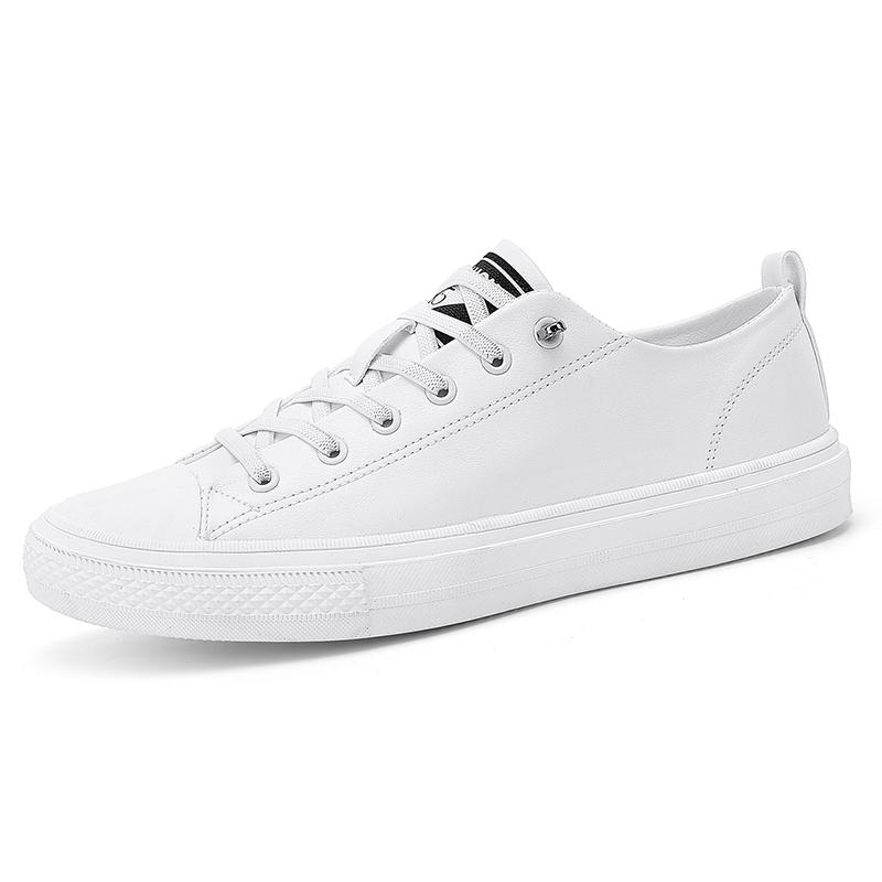 

Fashion Casual men s board shoes Comfortable and trendy style Work and Fashion Party Outdoor walking White Young shoes Lace up NEW 38