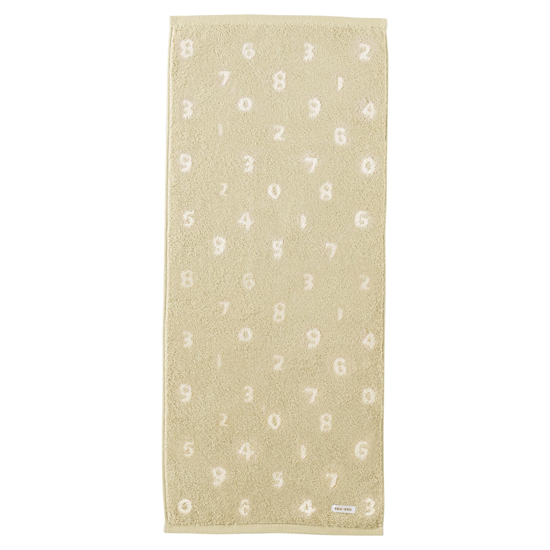 

Marushin Face Light Antibacterial and 6165012800 SOU SOU SO-SU-U Towel, Tan, 100% Cotton, Deodorizing,