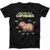 Anatomy of a Capybara Cute Animal Meme Funny Gift Tee Black T Shirt 307