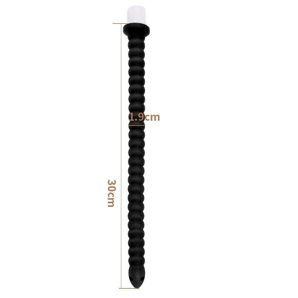 Long Anal Plug Washing Tube Douche Silicone Enema Deep Butt Plug Cleaning Anal Head/Shower /Cleane Nozzle Tip Faucet Attachment