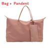 Nylon Tote Bag For Women Large Capacity Travel Handbag With Zipper Closure For Daily Use