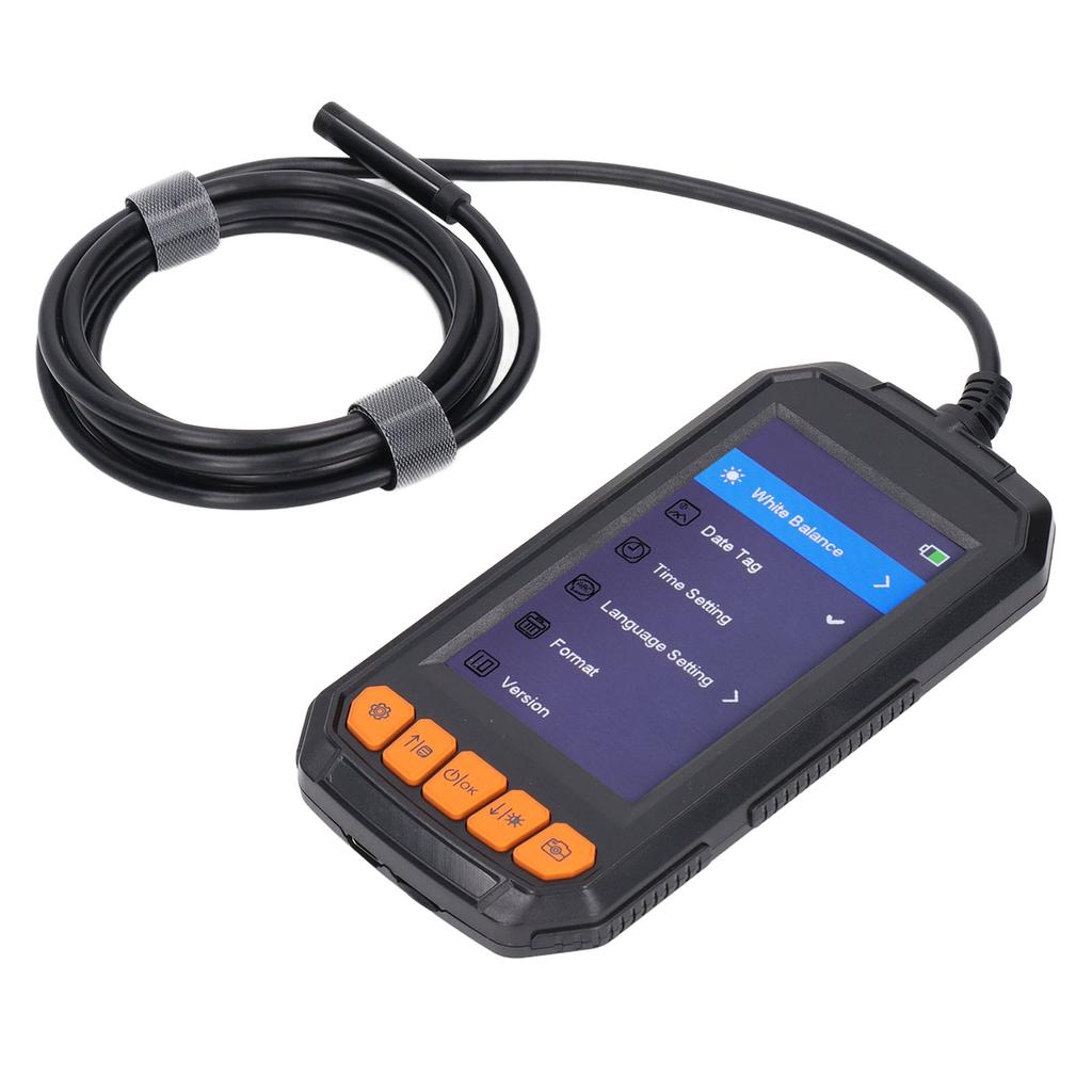 4.3in Display Screen Industrial Endoscope 5.5mm Lens 2MP Inspection Camera with Battery