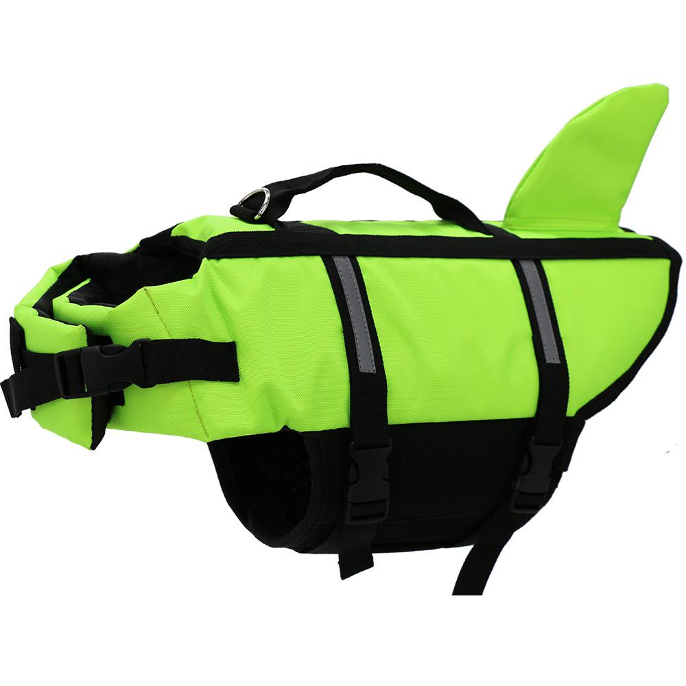 Verstellbare Hunde-Rettungsweste Mit Rettungsgriff Sport Sicherheit Rettungsweste Hundekleidung Welpen Schwimmweste Für Alle Haustierhunde (Green,S) grün