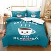 Depresso Bedding Set Single Twin Full Queen King Size Bed Set Adult Kid Bedroom Duvetcover Sets 3D Print Anime Bed Sheet Set