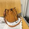 Popular small bags women's autumn and winter new niche drawstring messenger bag bucket bag